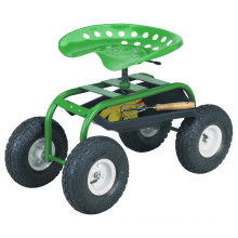 4 Wheeled Garden Caddy Tractor Seat Cart